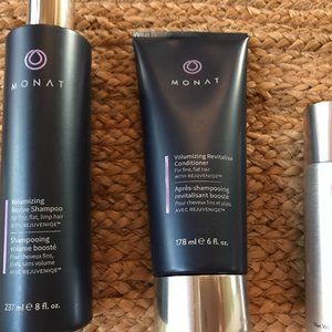 Monet Volumizing Shampoo and Conditioner and The Champ Conditioning Dry Shampoo